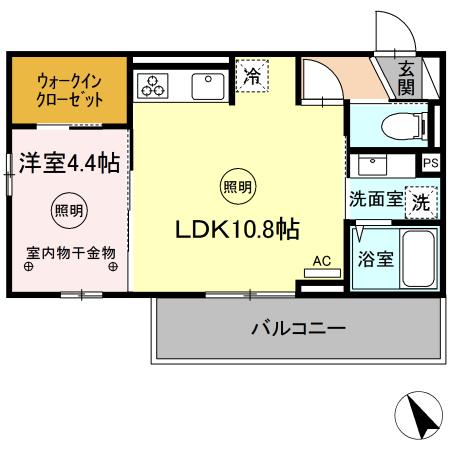 D-roomM.K.の間取り