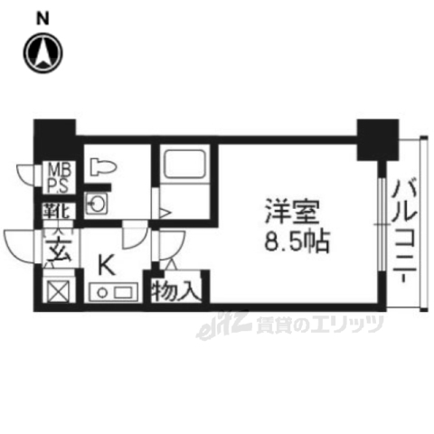 リーガル京都河原町五条の間取り