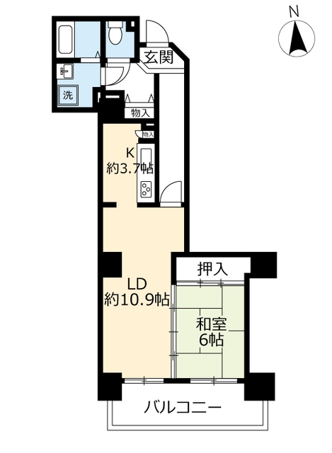 ＵＲＨＡＴ神戸・脇の浜の間取り