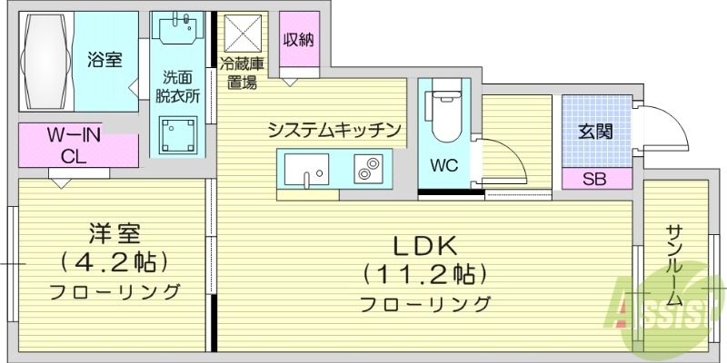 マクリ―ムーアの間取り