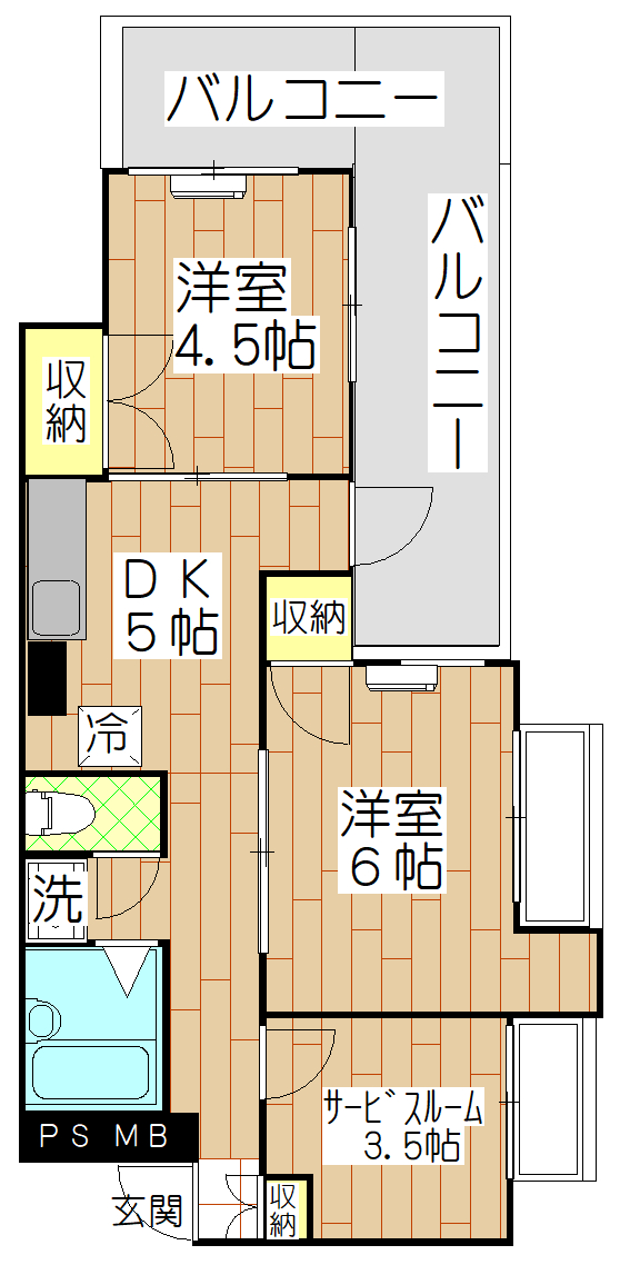 【メゾン伊沢の間取り】