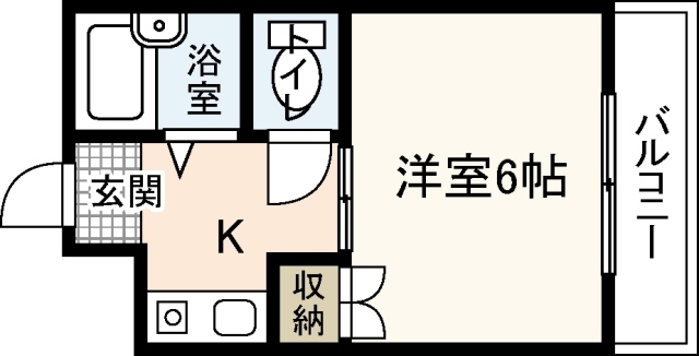 広島市佐伯区五日市中央のマンションの間取り