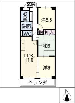 グレイス稲島の間取り