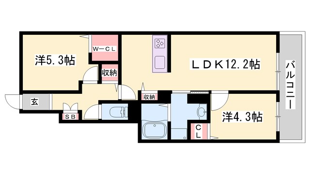 ロタス東山の間取り