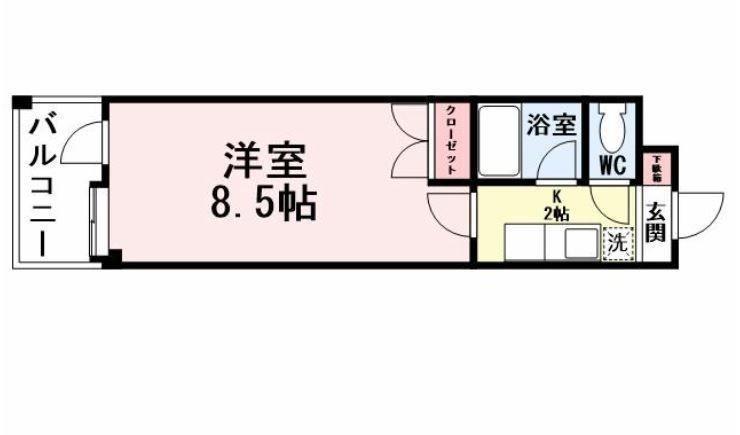 コンドミニアム穴生駅前の間取り