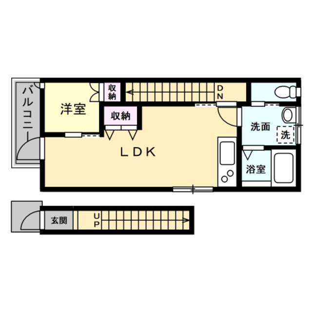 カーサ リバーフラッグの間取り