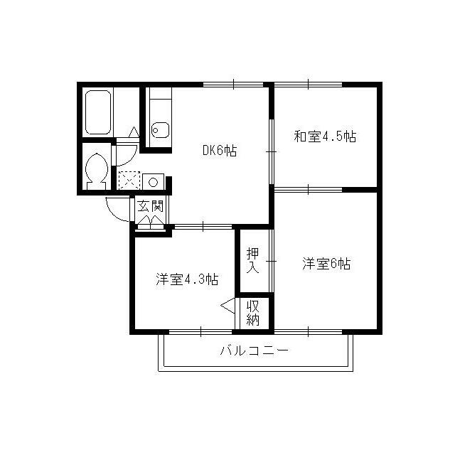 シェ　ブランシュの間取り