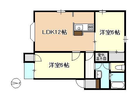 ハイツサンリオ鳥屋野の間取り