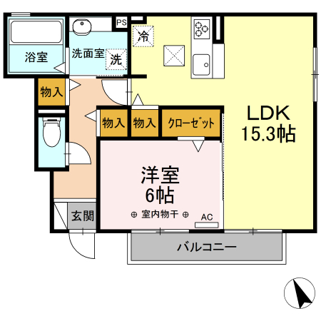 プリメーラ WESTの間取り