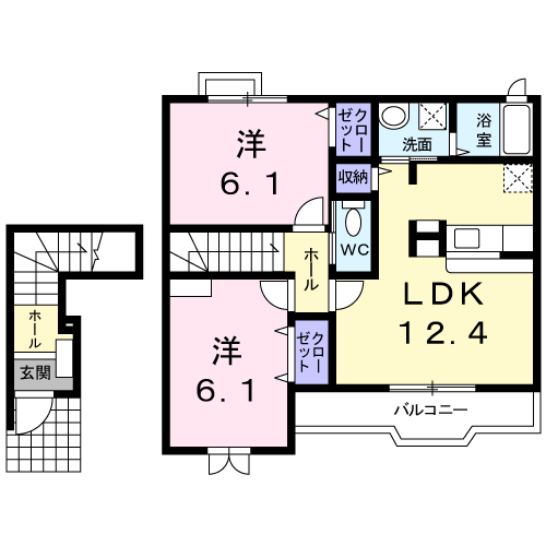 プラシードの間取り