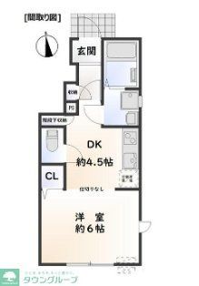 調布市深大寺北町のアパートの間取り