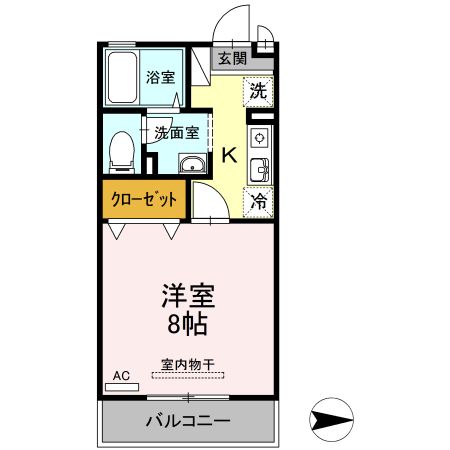 ベルシャトル　A棟の間取り