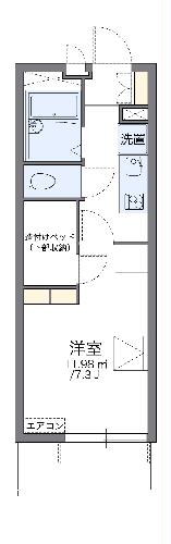 レオパレスオリビアンＡの間取り