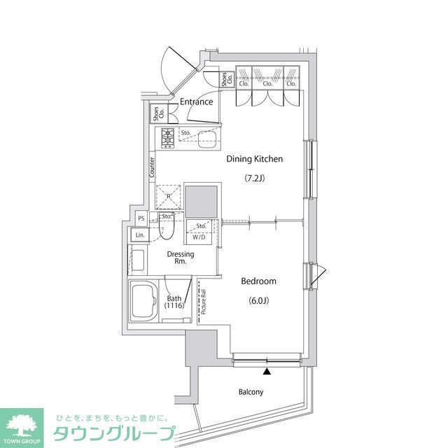 文京区目白台のマンションの間取り