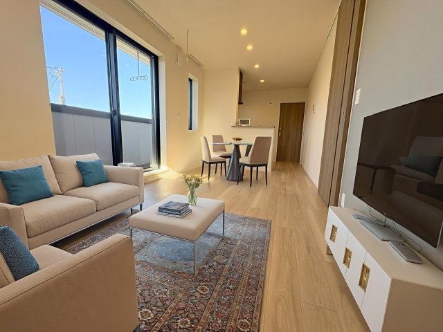 居室・リビング　CG家具の為、実際は家具は付きません