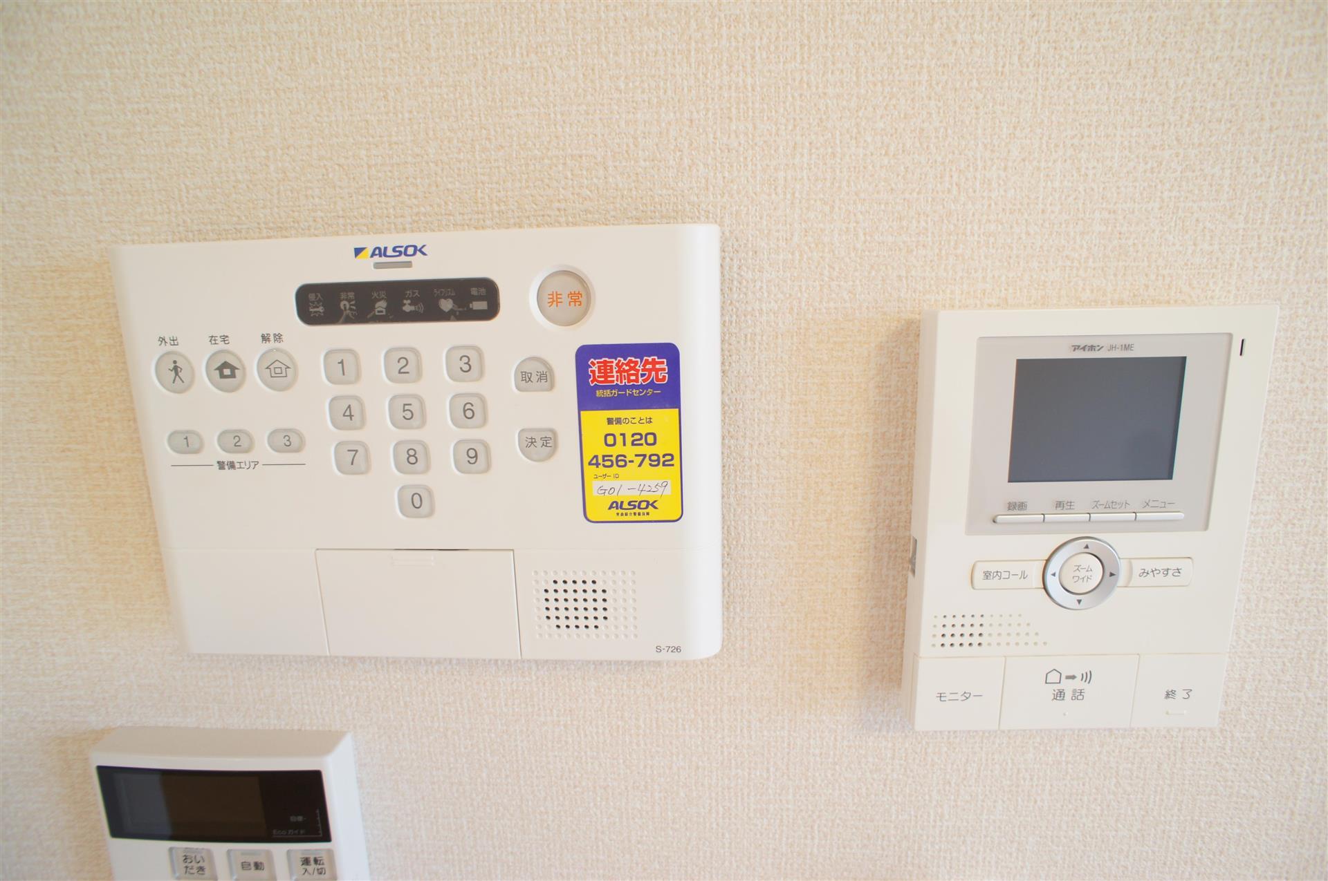 セキュリティ　モニタ付インターホン・ＡＬＳＯＫ