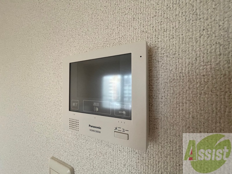 セキュリティ　インターホンで来客確認ができます。安心ですね。
