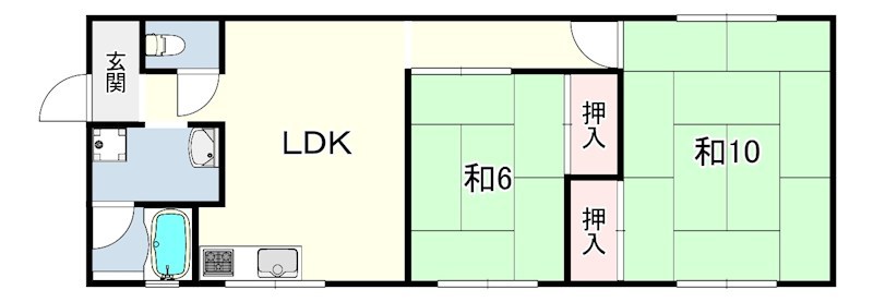 米田マンション1の間取り写真