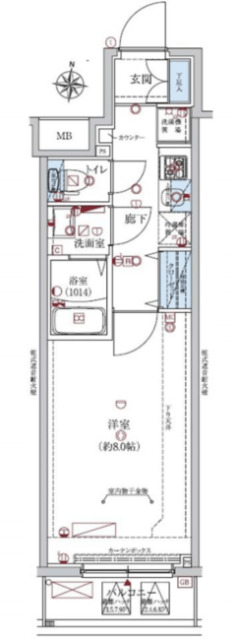 レグジー清澄白河の間取り写真