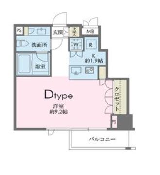東京メトロ南北線 麻布十番駅 徒歩6分 9階建 築22年の間取り写真