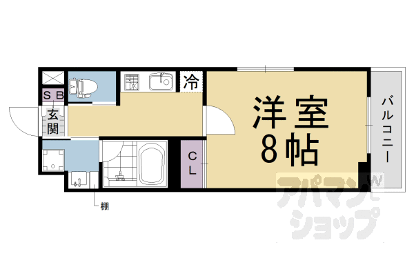 京阪本線 伏見桃山駅 徒歩4分 4階建 築6年の間取り写真