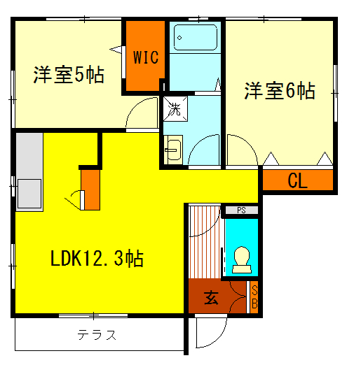 メルヴェイユの間取り