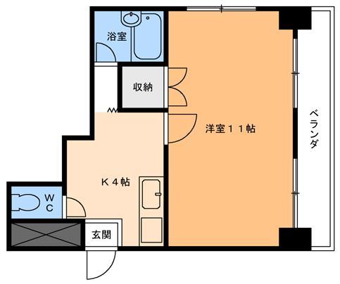 福岡ビルの間取り