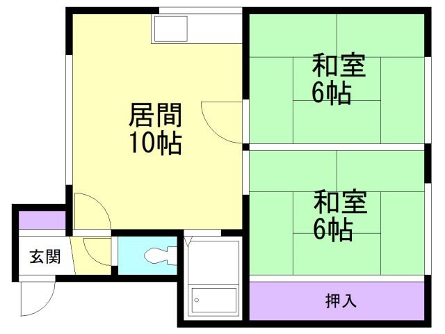 まるいマンションの間取り