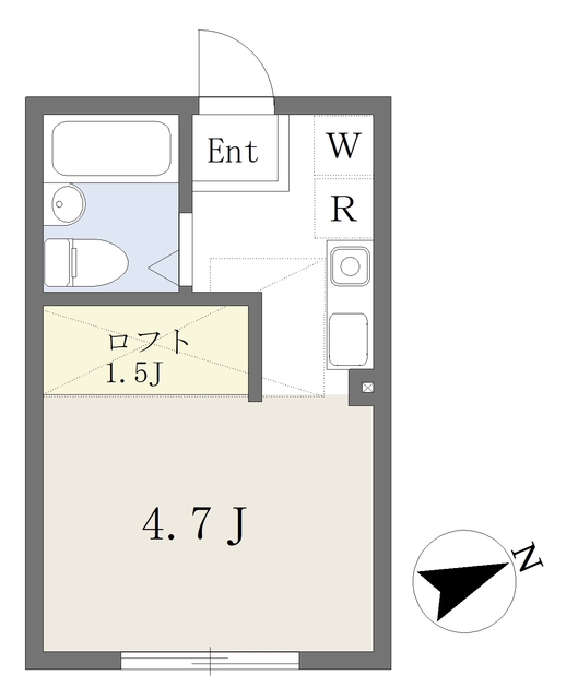 横浜市港北区大豆戸町のアパートの間取り