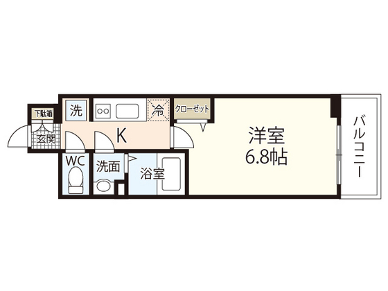 プレサンス広島中央の間取り