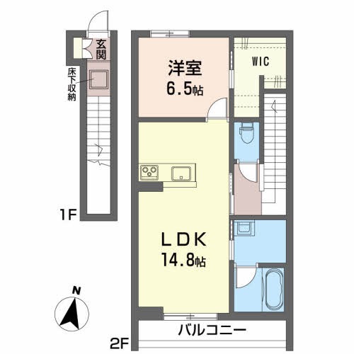 グランデＢの間取り