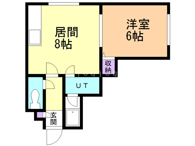 函館市杉並町のマンションの間取り