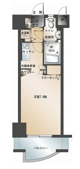 エンクレスト天神東の間取り