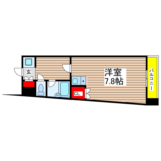 愛知県名古屋市中区大須４（マンション）の賃貸物件の間取り