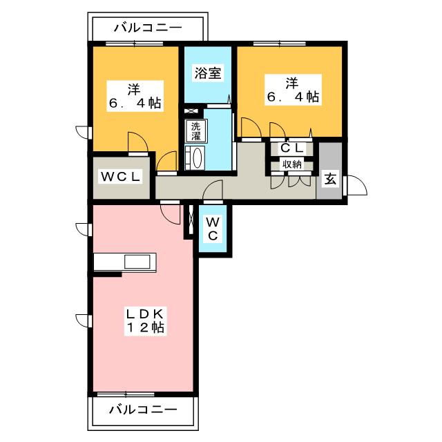 リオリエント柳津の間取り