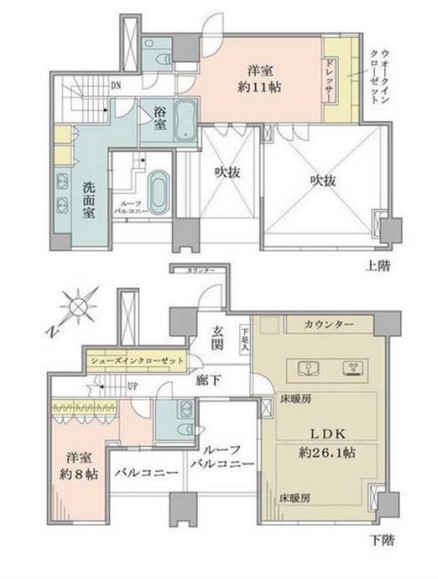 シティタワー麻布十番の間取り