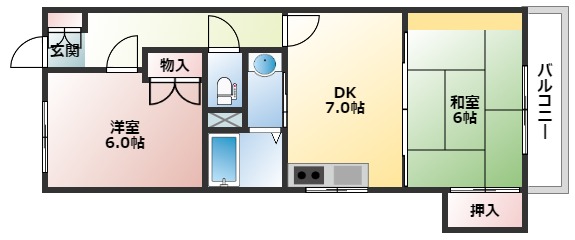 ビオラ庚午の間取り