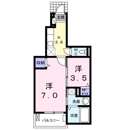 ジュネスＦＡの間取り