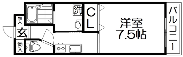 シャンテー長尾の間取り