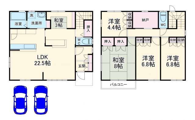 陽だまりの丘６丁目戸建の間取り