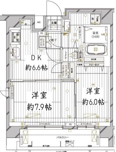 ＪＲ中央線 高円寺駅 徒歩10分 7階建 築7年の間取り写真