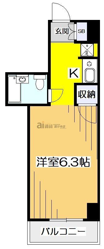 小金井市本町のマンションの間取り