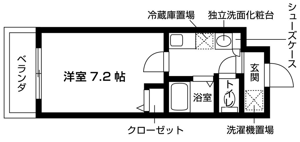 ジュネス角五郎の間取り