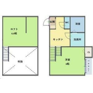 名古屋市守山区新守西のアパートの間取り