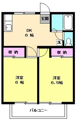 コーポサングリアの間取り