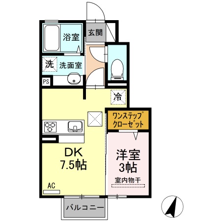 東幸富岡ハイムBの間取り