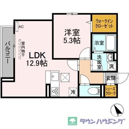 北区昭和町のアパートの間取り