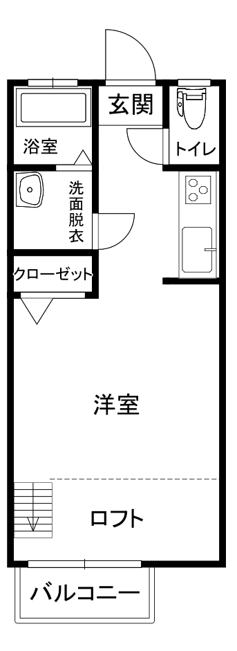 ニュー栃木ハイツ8号の間取り