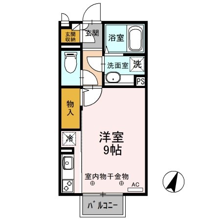 前橋市下小出町のアパートの間取り