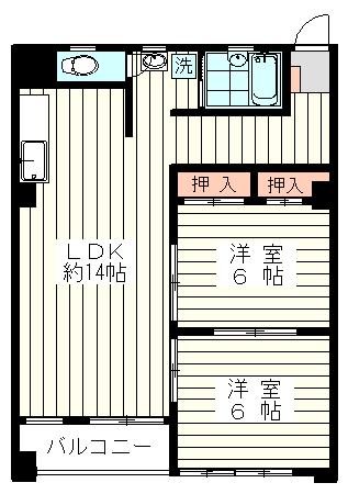 升本マンションの間取り